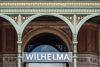 Wilhelma sign at the entrance