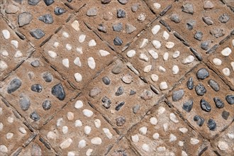 Pebble patterned floor