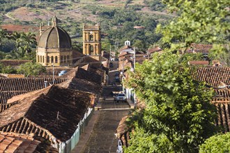 View over town with cathedral Immaculada y San Lorenzo