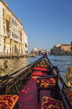 View from gondola of Grand canal with the Palazzo Cavalli-Franchetti palace in San Marco district