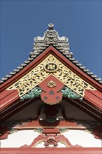 Gable and roof detail at the Senso-ji Temple