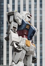 Giant Gundam robot statue