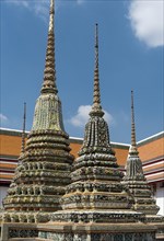 Phra Chedi Rai stupas at Wat Pho or Wat Po