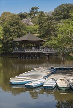 Ukimido Gazebo Pavilion on Sagiike Pond