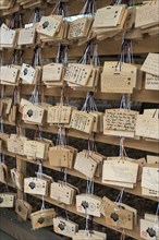 Wooden ema wish plaques at Meiji Jingu Shrine
