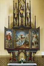 Side altar with the image of the former high altar by Bartolomeo Litterini