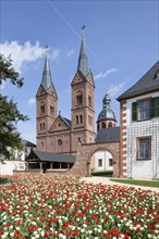 Former Benedictine Abbey with monastery garden and abbey church
