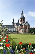 Former Benedictine Abbey with monastery garden and abbey church