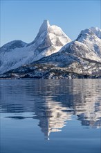 Stetind is reflected in Fjord
