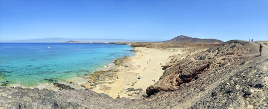 Sandy beach with turquoise waters of Playa del Pozo