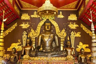 Sacred Buddha statue in Ubosoth or Bot