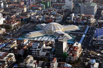 City view with central market Phsar Thmei