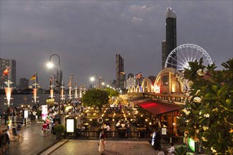 Asiatique the Riverfront at dusk