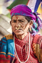 Woman with nose ring