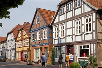 Street with half-timbered houses