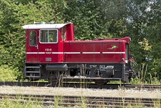 Diesel locomotive of the museum narrow gauge railway Ochsle