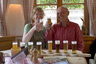 Couple at the beer tasting