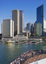 View of Circular Quay and Financial District