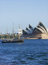 Sydney Opera House with Bounty ship