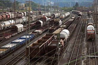 Freight trains to marshalling yard