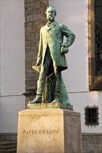 Alfred Krupp monument in the city center