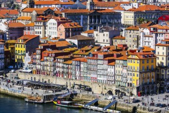 City view with promenade at the river Rio Douro