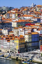 City view with promenade at the river Rio Douro