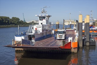 Car Ferry Vegesack-Lemwerder on the River Weser