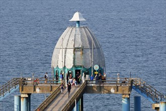 Diving bell at the sea bridge Sellin