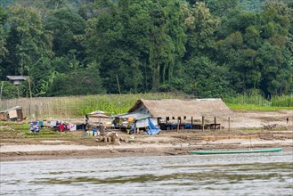 Cottage on the banks of the Mekong