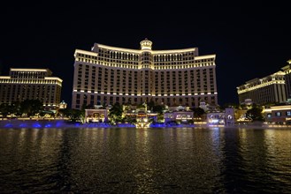 Bellagio Hotel and Casino at night