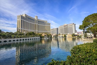 Lake in front of Hotel Bellagio