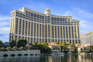 Lake in front of Hotel Bellagio