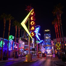 Neon neon signs at night