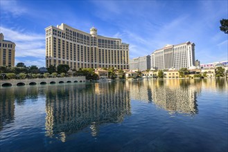 Lake in front of Hotel Bellagio