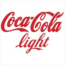 Red Coca-Cola light logo