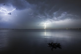 Thunderstorm with multiple thunderbolts