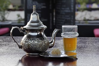 Moroccan silver teapot