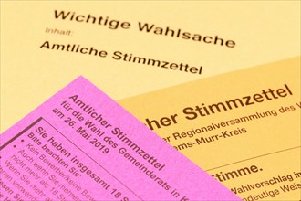 Election documents for the local elections