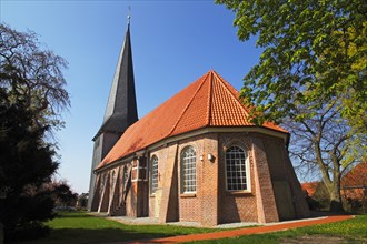 Historical St. Nikolai Church in Borstel