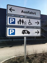 Signs at the car park