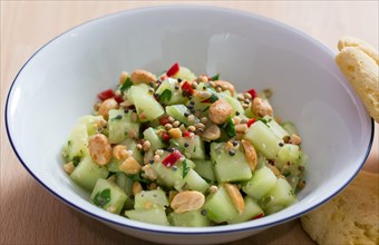 Cucumber salad with peanuts from Guinea
