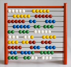 Abacus with coloured balls