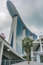 Futuristic Marina Bay Sands Hotel by architect Moshe Safdie