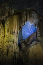 Illuminated cave