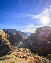 View from Angels Landing to Zion Canyon
