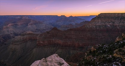 Gorge of the Grand Canyon at sunrise