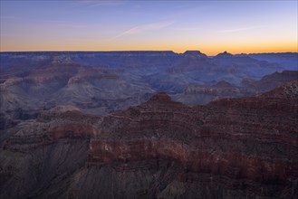 Gorge of the Grand Canyon at sunrise
