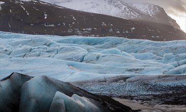 Glacier lagoon of the Svinafellsjokull