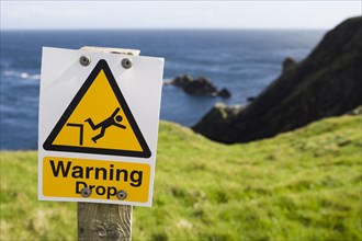Warning Drop sign